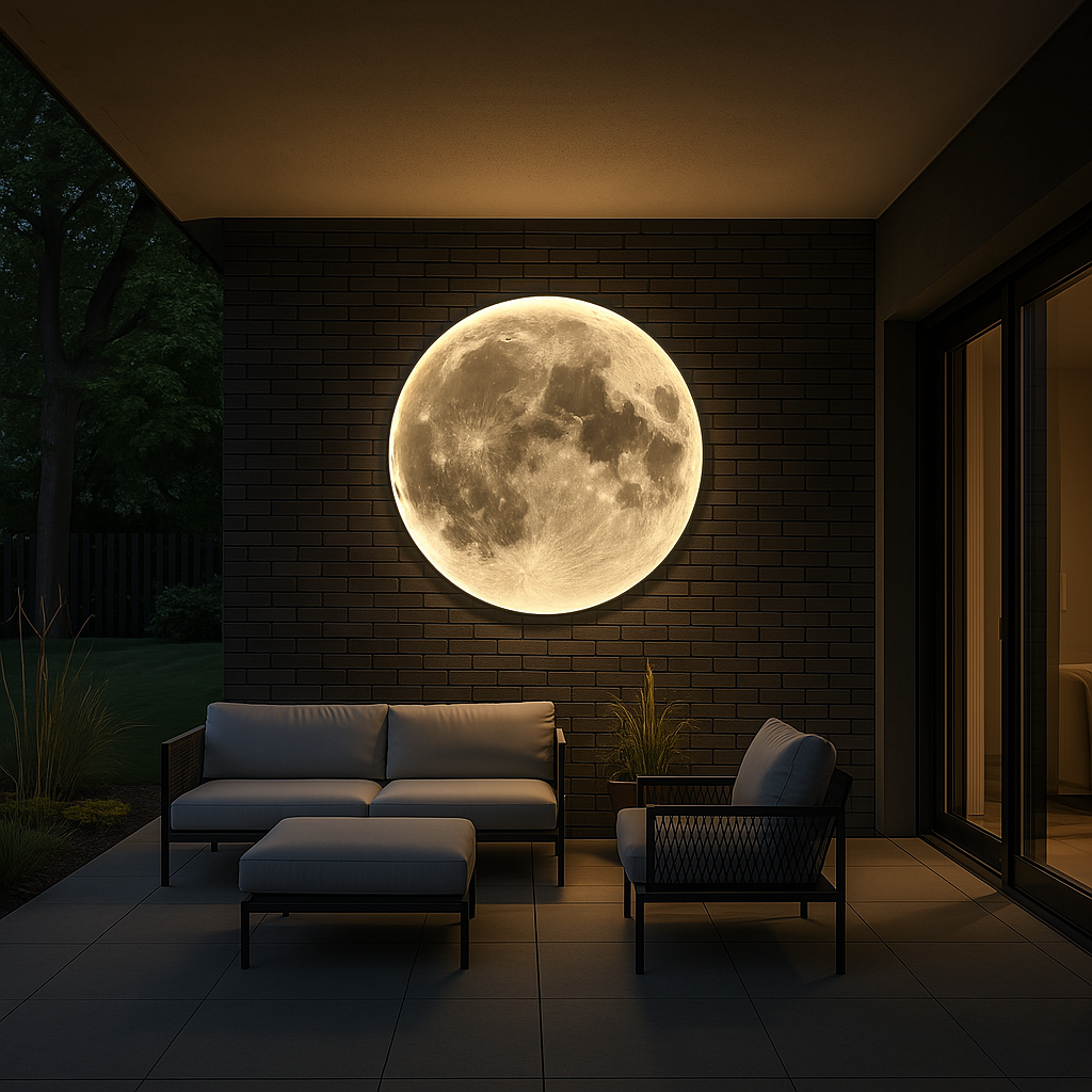 Wallure | Glowing Moon Wall Lamp for a Modern Home Living 1