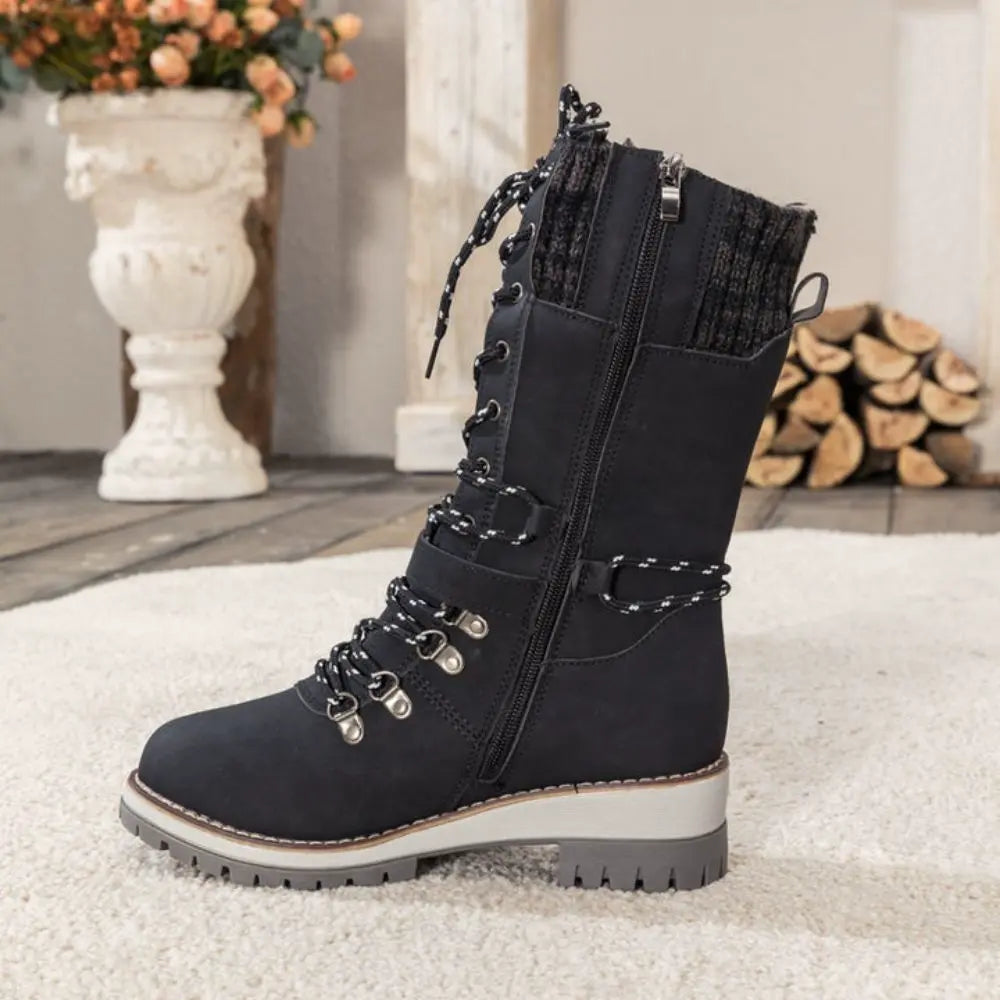 Ava | Cozy Stylish Black Winter Boots for Women 3