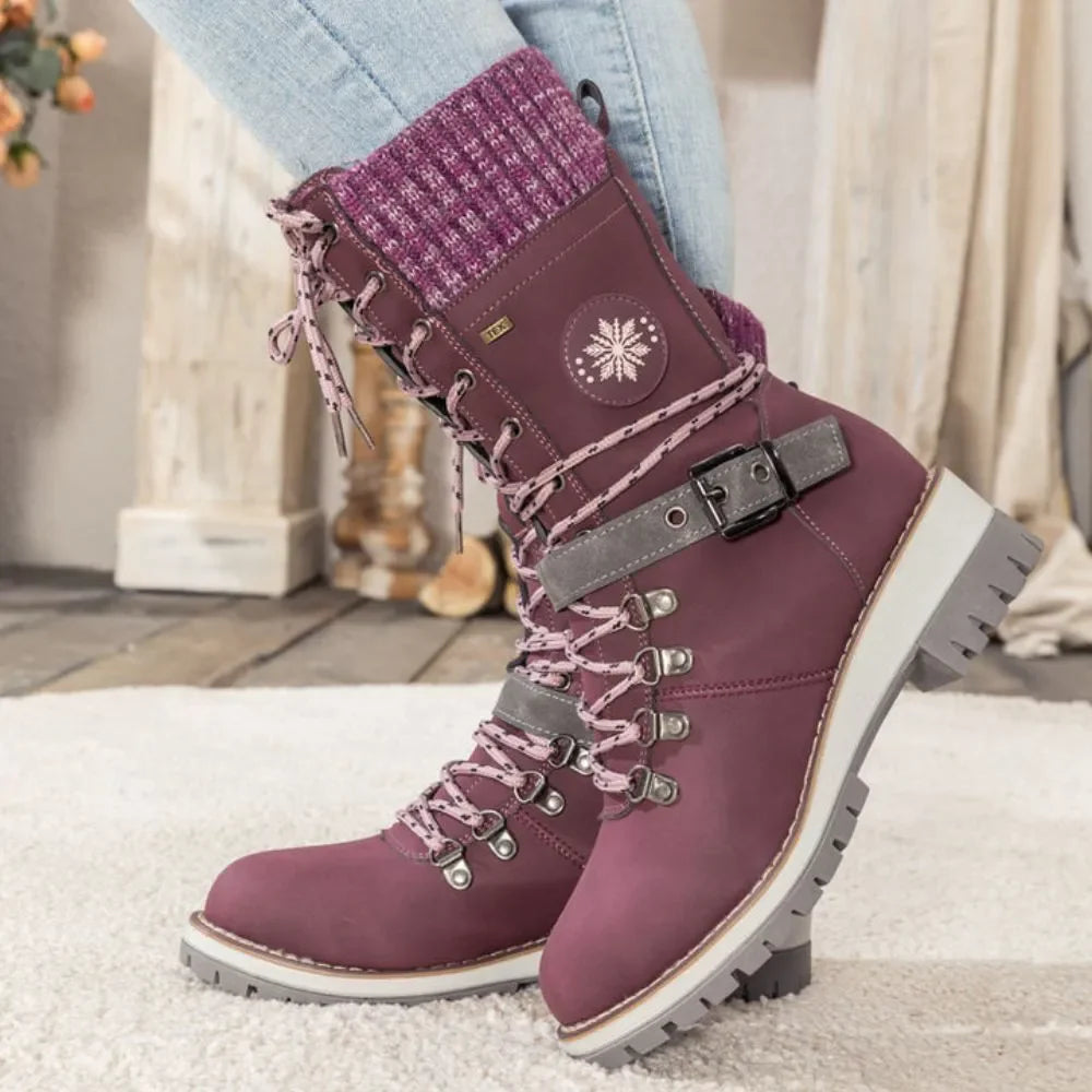 Ava | Cozy Stylish Black Winter Boots for Women 8