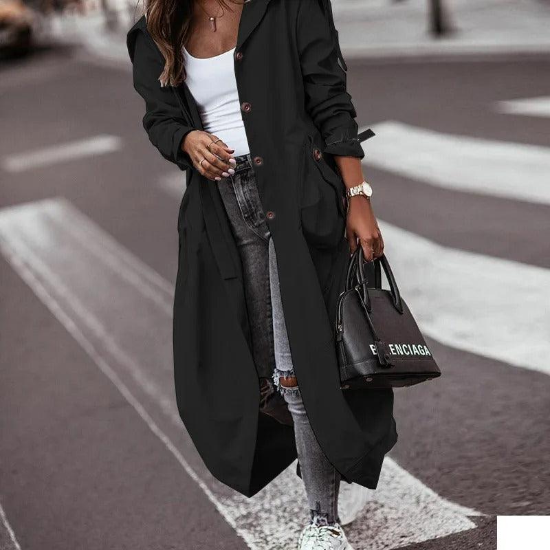 Emily | Elegant Lightweight Long Waterproof Rain Coat for Women 2