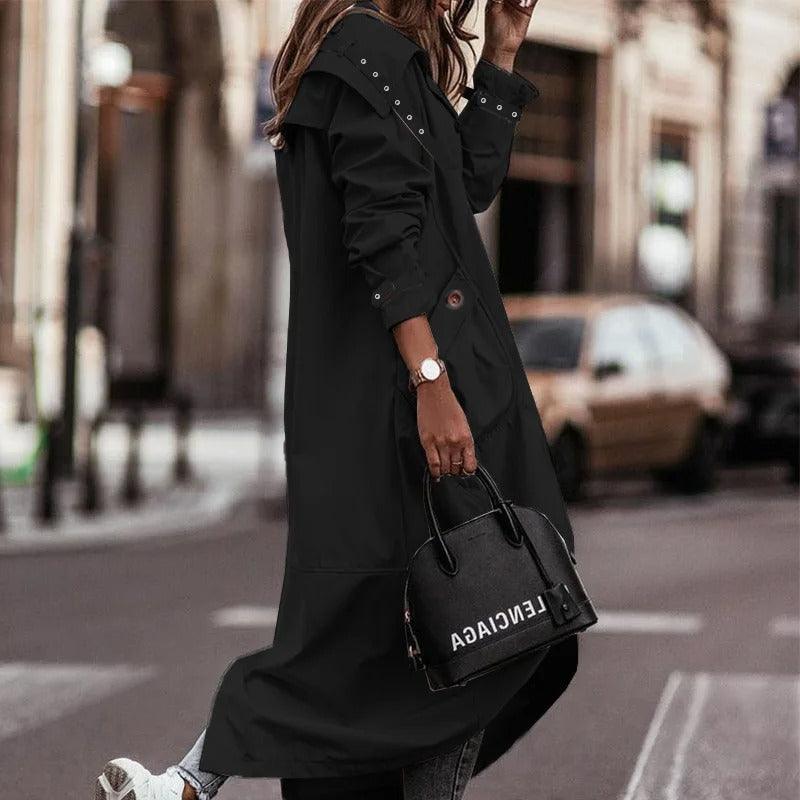 Emily | Elegant Lightweight Long Waterproof Rain Coat for Women 3