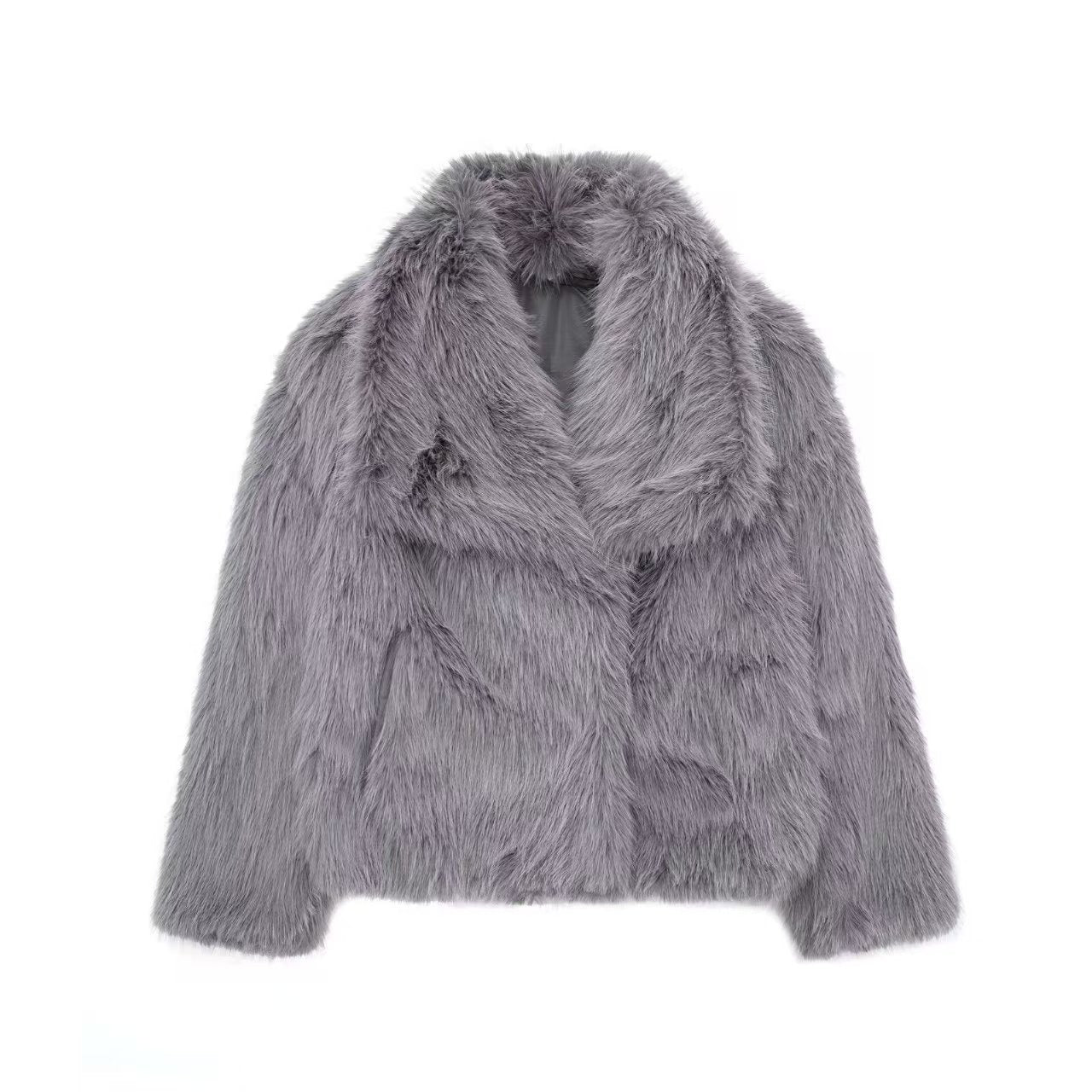 Amelie | Elegant Lightweight Faux Fur Jacket