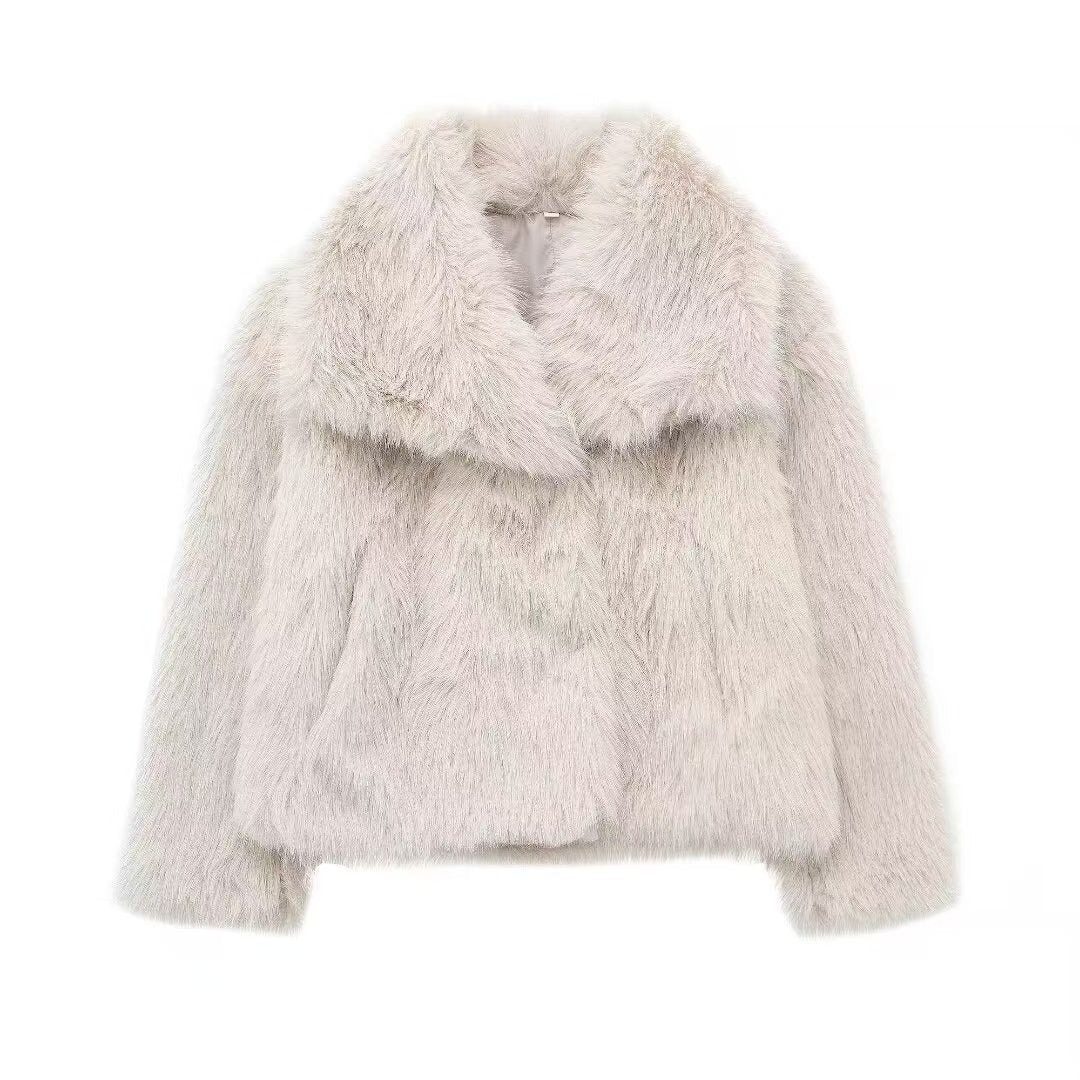 Amelie | Elegant Lightweight Faux Fur Jacket