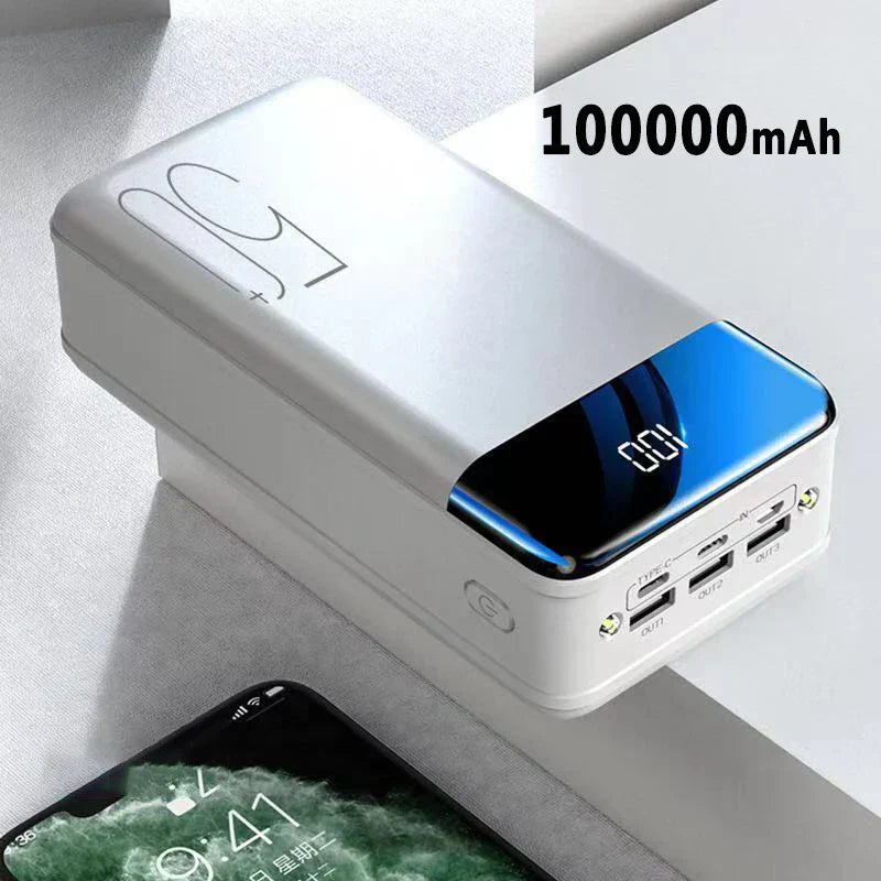 100,000mAh Ultra-High Capacity Power Bank with Super Fast Charging – Portable Charger for Phones, Tablets, and Laptops 2