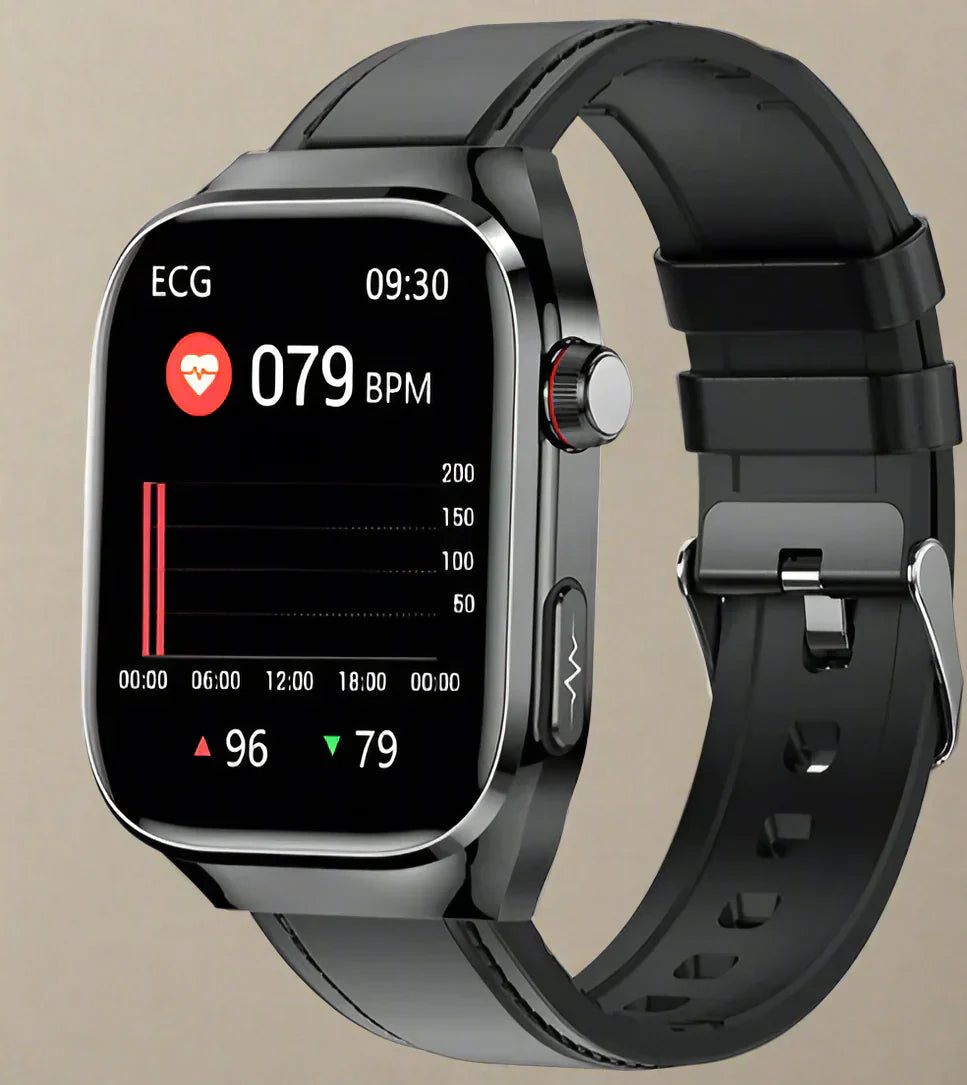 Advanced Health Smartwatch with ECG, Blood Sugar Monitoring, 2.04-Inch AMOLED Display – Waterproof Fitness Tracker 0