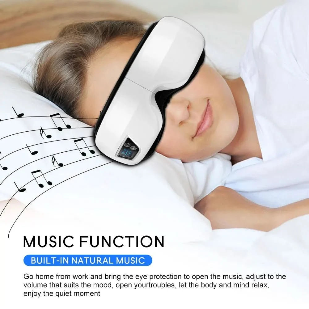 AeroGlow 6D Eye Massager | Air and Heat Therapy with Bluetooth Relaxation Mode 4