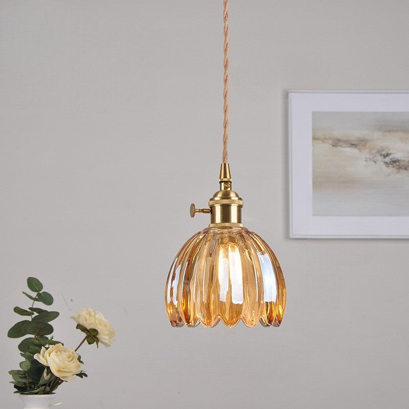 Aeruna | Vintage Style Japanese Glass Pendant Lamp 9