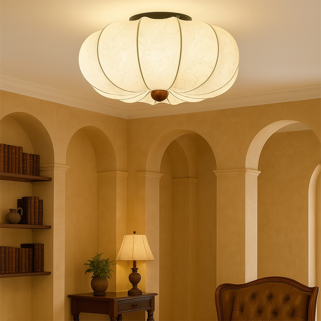 Ambrya | Retro Medieval Silk Ceiling l=Lamp 2