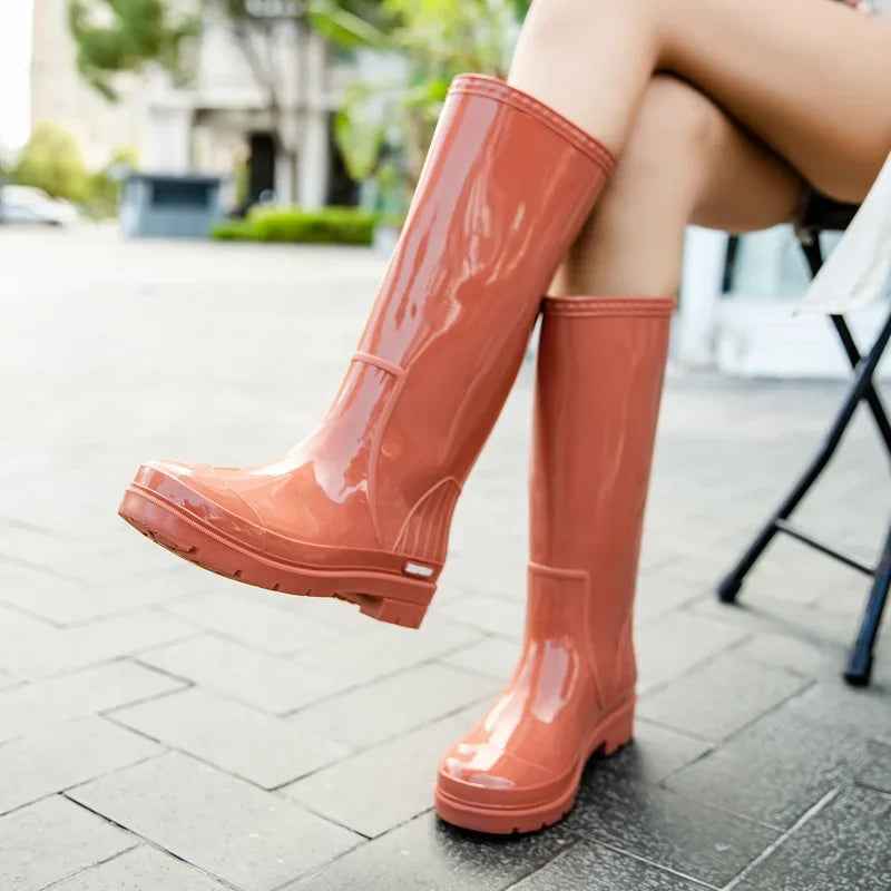 AquaCharm | Women’s Stylish Waterproof Casual Rain Boots