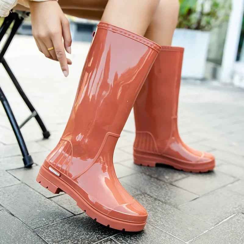 AquaCharm | Women’s Stylish Waterproof Casual Rain Boots