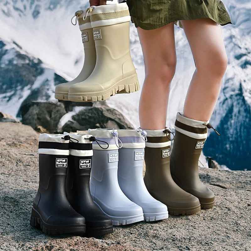 AquaShield Pro | Women’s Adjustable Fit Waterproof Rain Boots