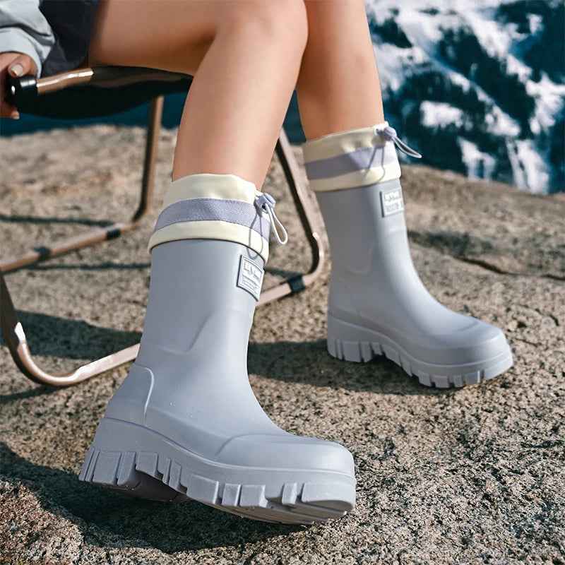 AquaShield Pro | Women’s Adjustable Fit Waterproof Rain Boots