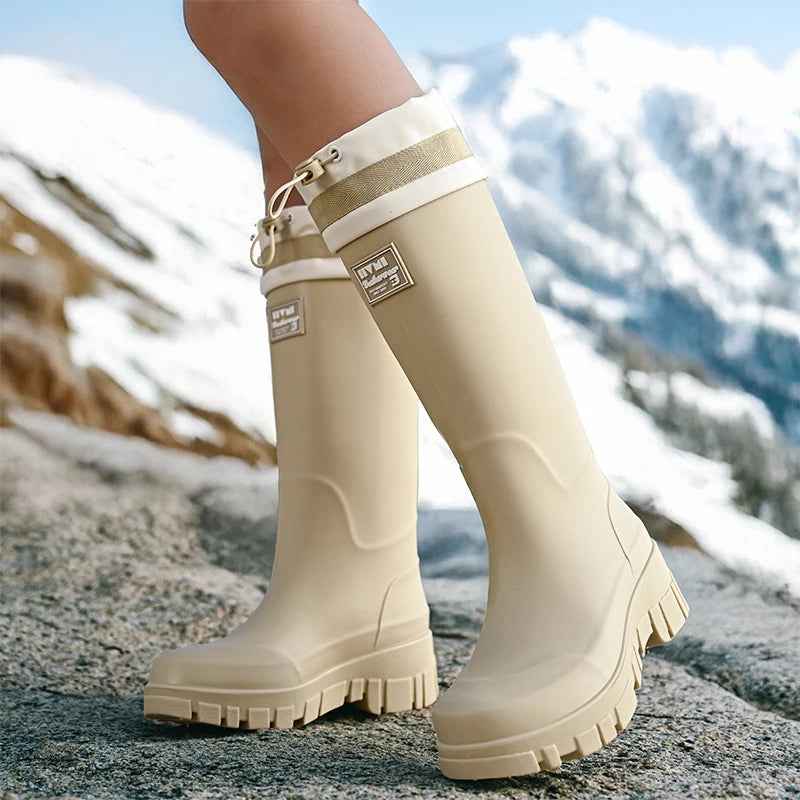 AquaShield Pro | Women’s Adjustable Fit Waterproof Rain Boots