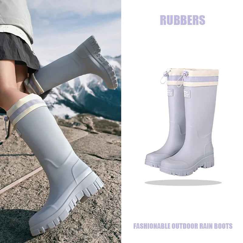 AquaShield Pro | Women’s Adjustable Fit Waterproof Rain Boots