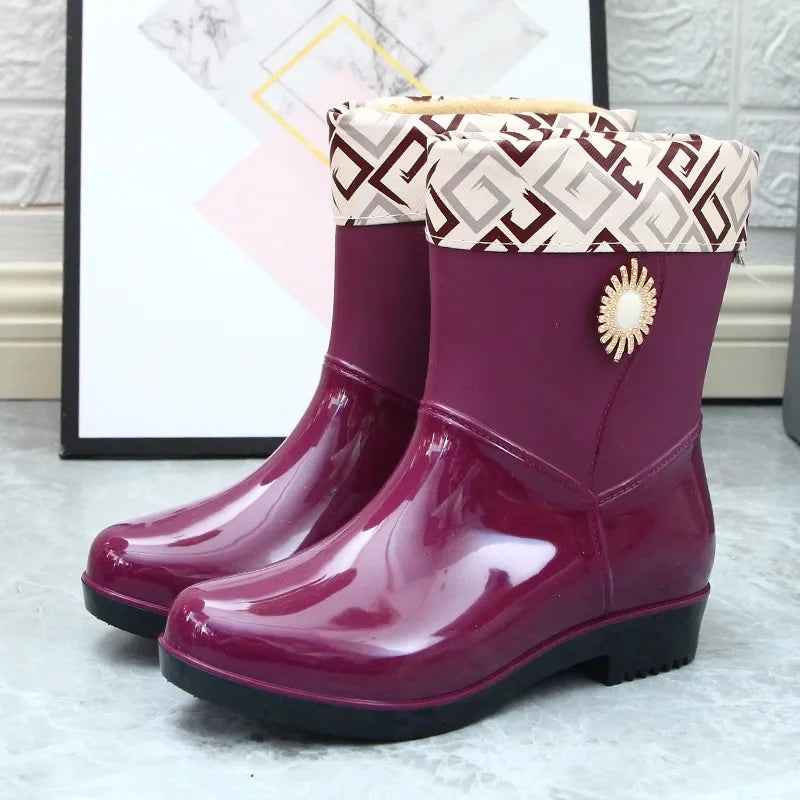 AquaShield | Women’s Waterproof PVC Rain Boots for Wet Weather