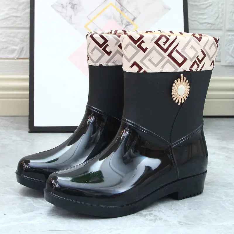 AquaShield | Women’s Waterproof PVC Rain Boots for Wet Weather
