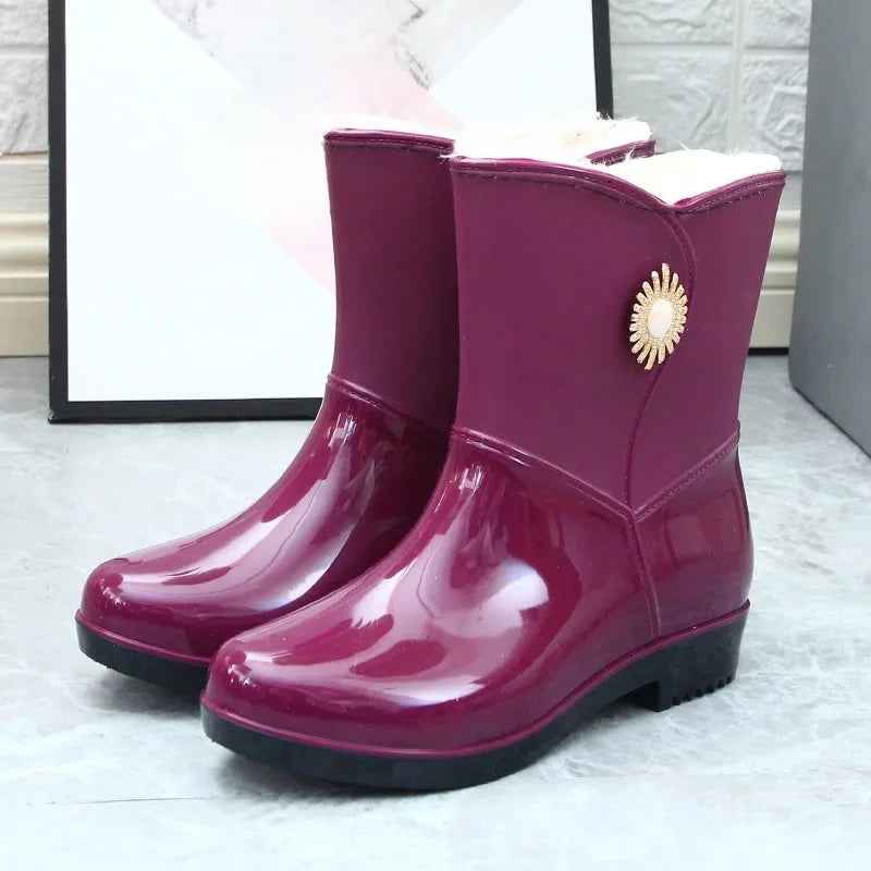 AquaShield | Women’s Waterproof PVC Rain Boots for Wet Weather