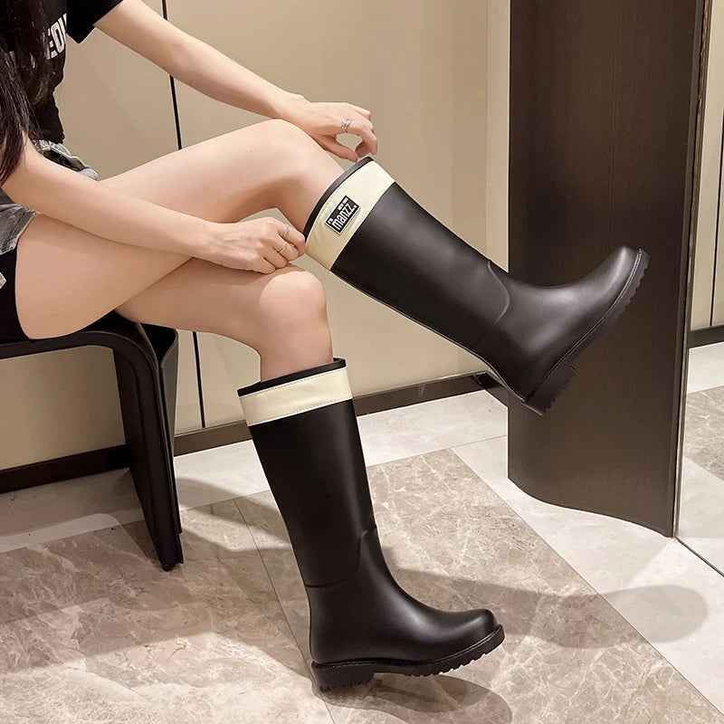 AquaStride | Women’s Knee-High Lightweight Waterproof Rain Boots