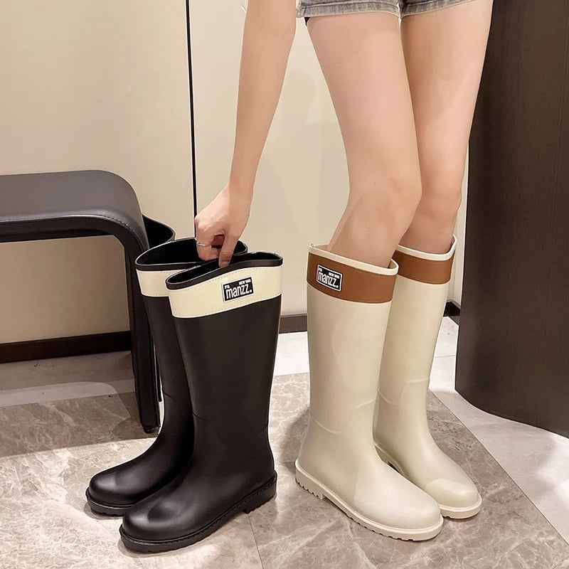 AquaStride | Women’s Knee-High Lightweight Waterproof Rain Boots