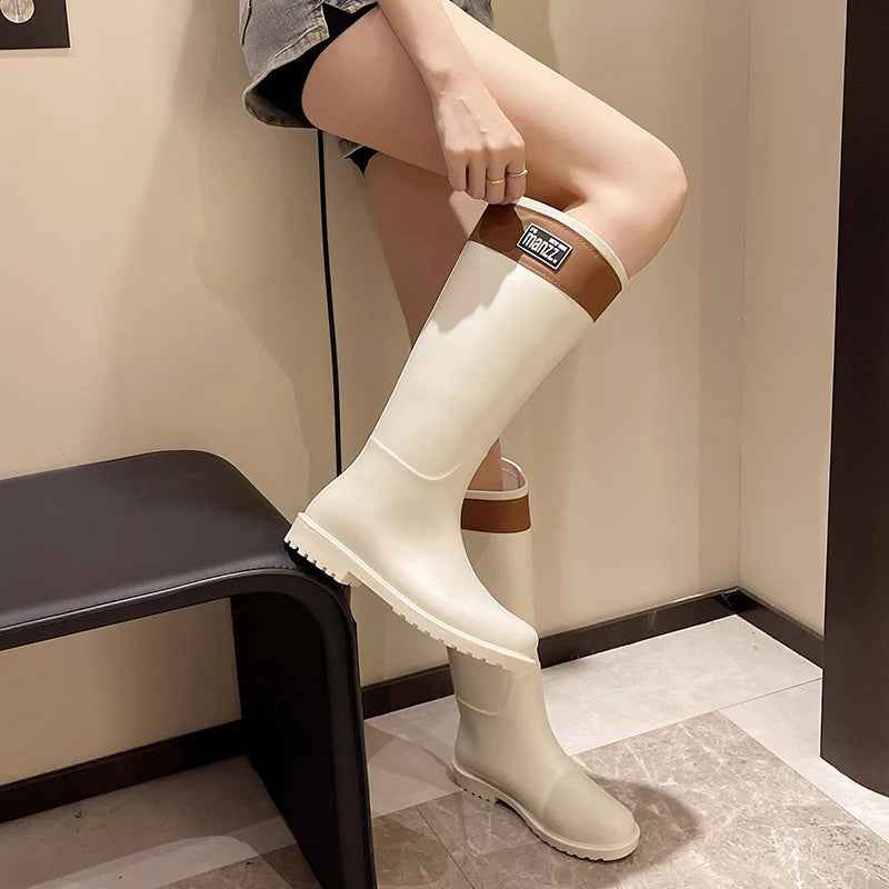 AquaStride | Women’s Knee-High Lightweight Waterproof Rain Boots