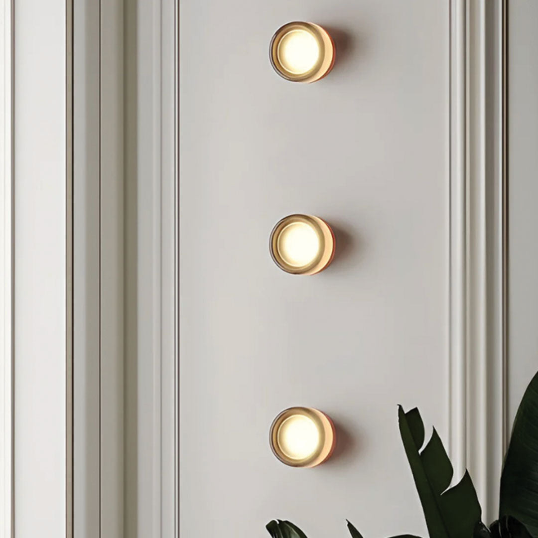 AuraLuxe – Elegant Dimpled Wall Light 1
