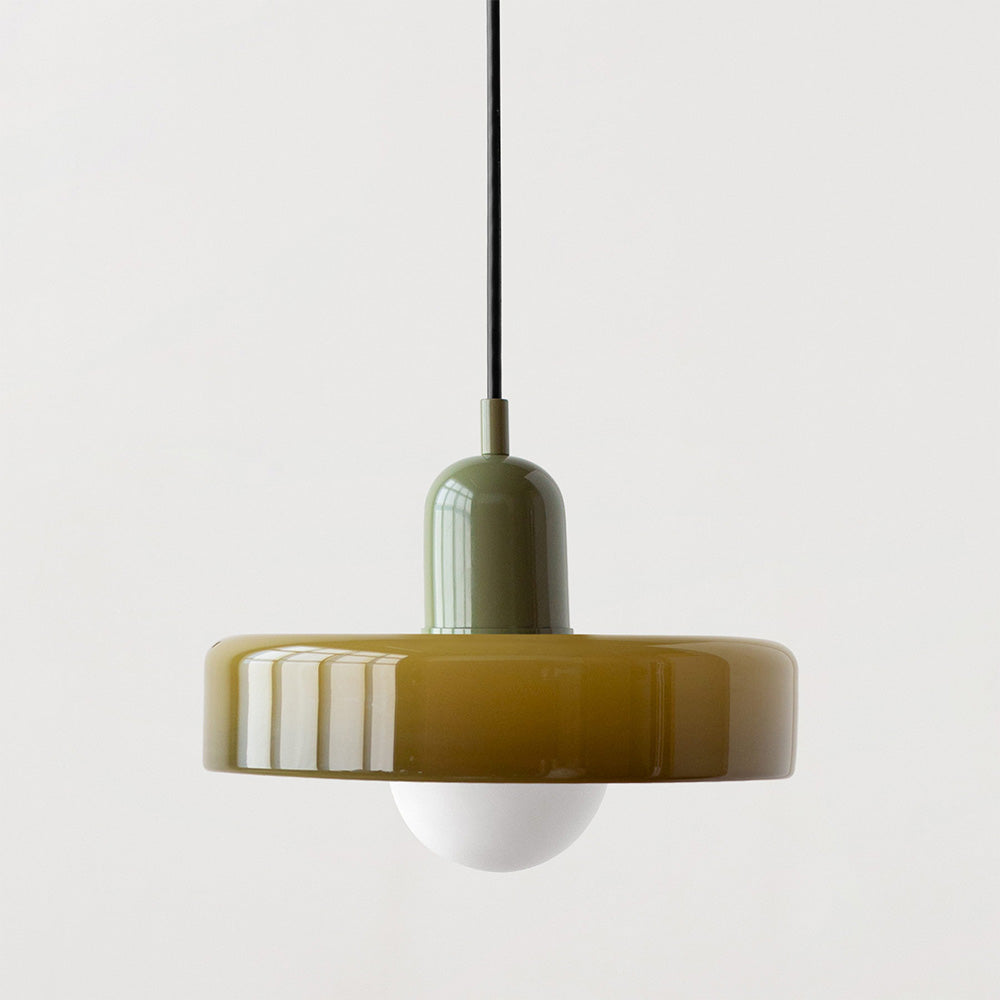 Bauhaus Colored Glass Pendant Lamp 10
