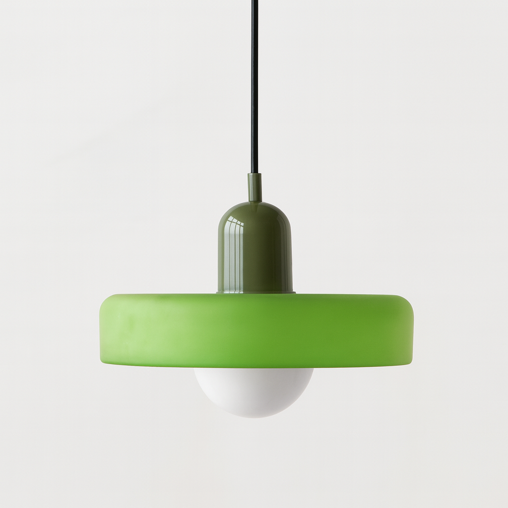 Bauhaus Colored Glass Pendant Lamp 11