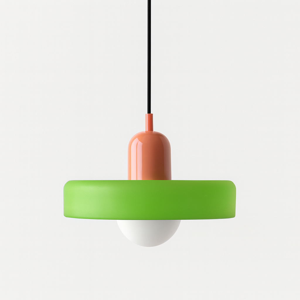 Bauhaus Colored Glass Pendant Lamp 12