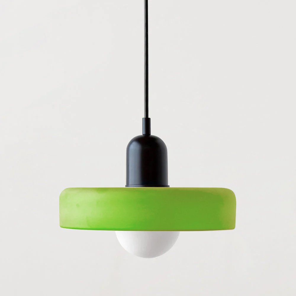 Bauhaus Colored Glass Pendant Lamp 18