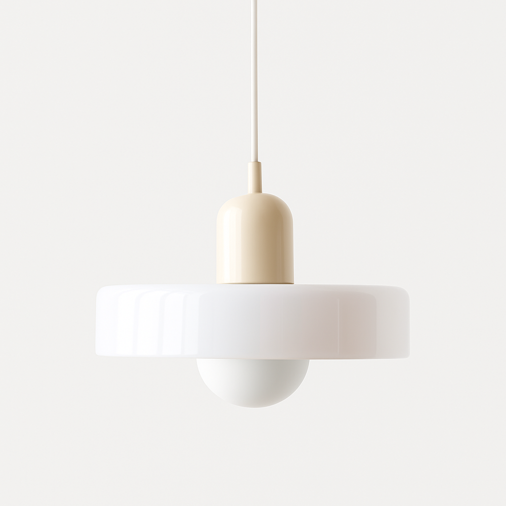 Bauhaus Colored Glass Pendant Lamp 20