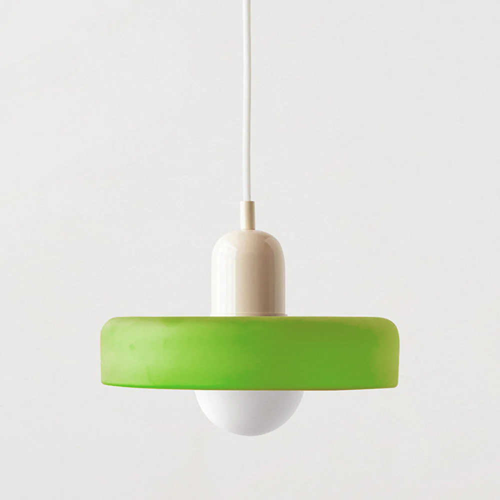Bauhaus Colored Glass Pendant Lamp 21