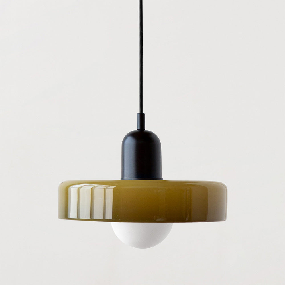 Bauhaus Colored Glass Pendant Lamp 25