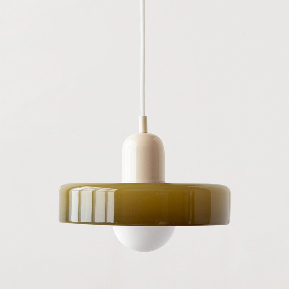Bauhaus Colored Glass Pendant Lamp 26
