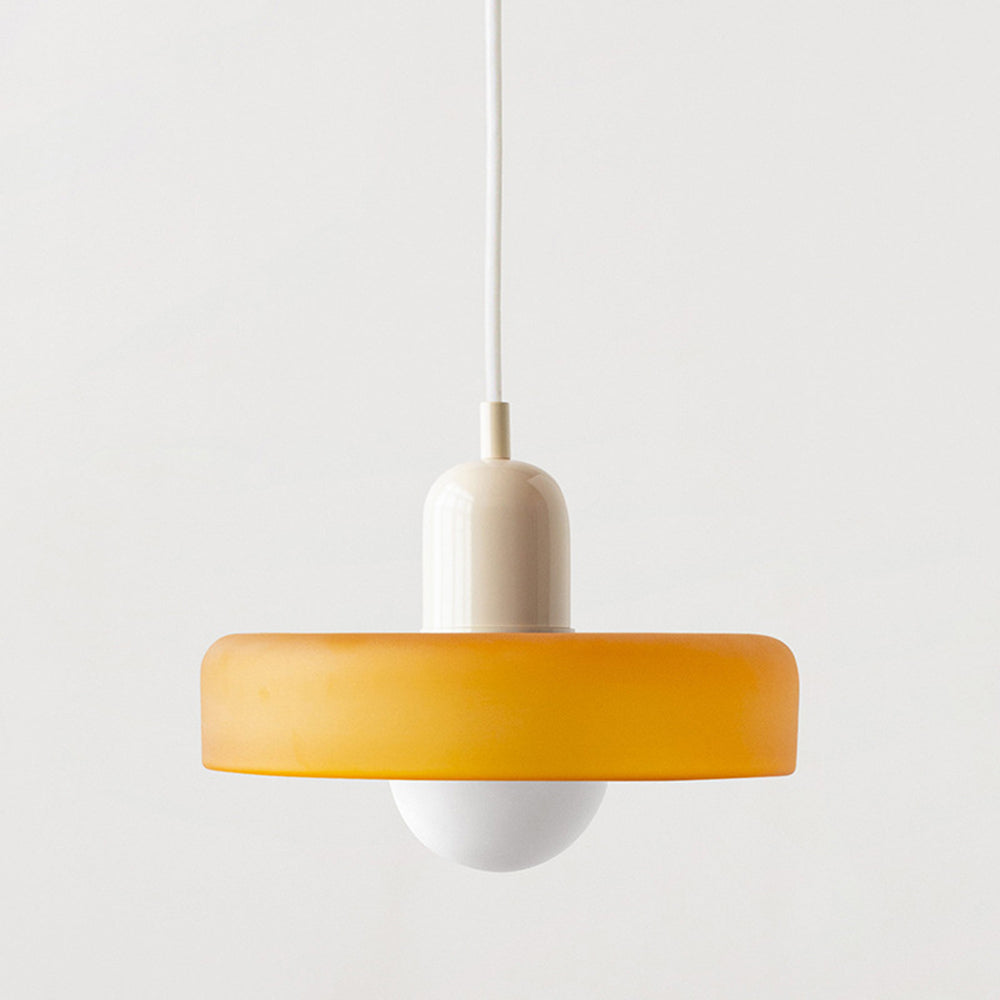 Bauhaus Colored Glass Pendant Lamp 29