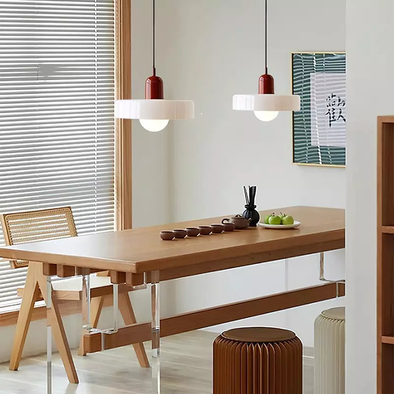 Bauhaus Colored Glass Pendant Lamp 5
