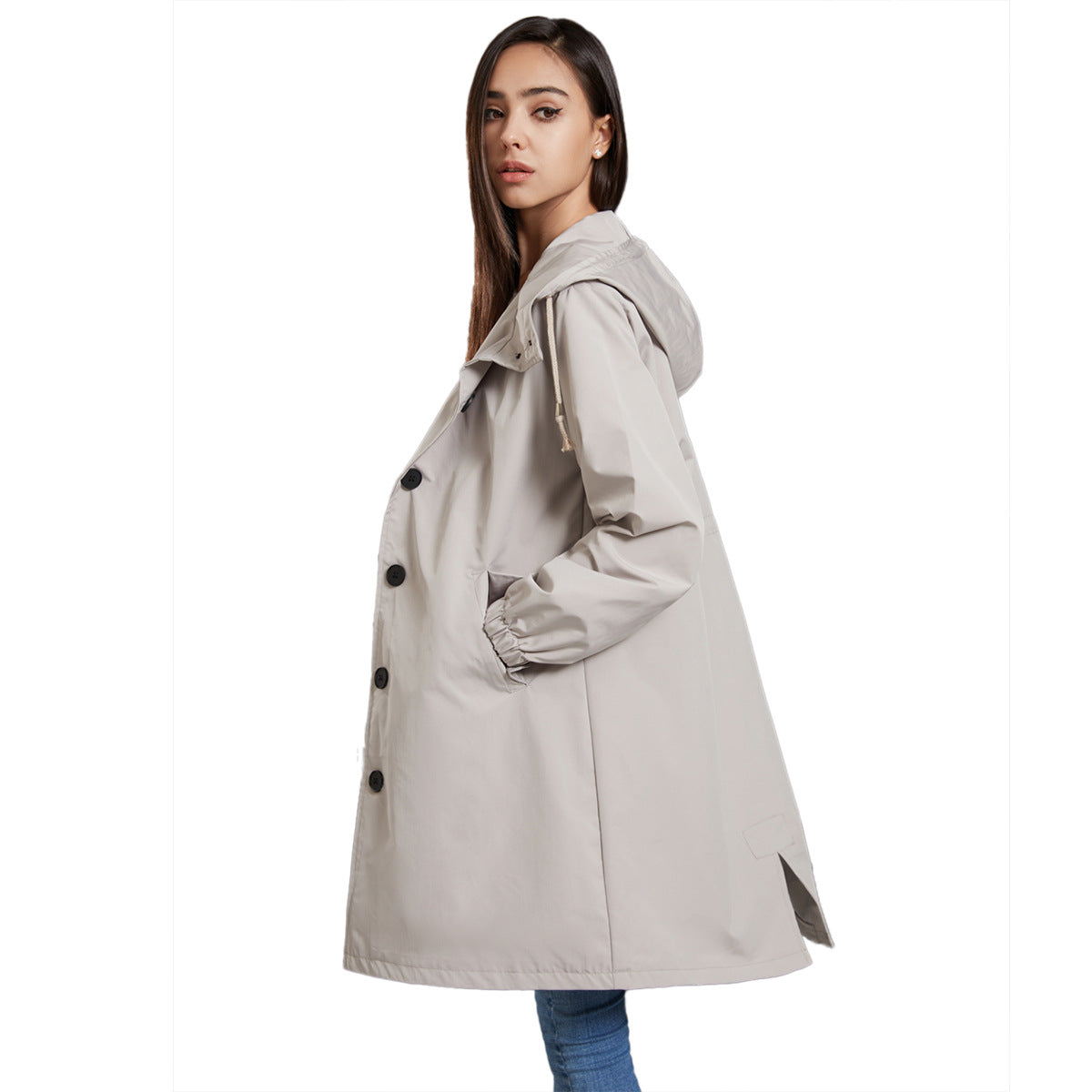 Mia | Lightweight Stylish Waterproof Raincoat for Women 8
