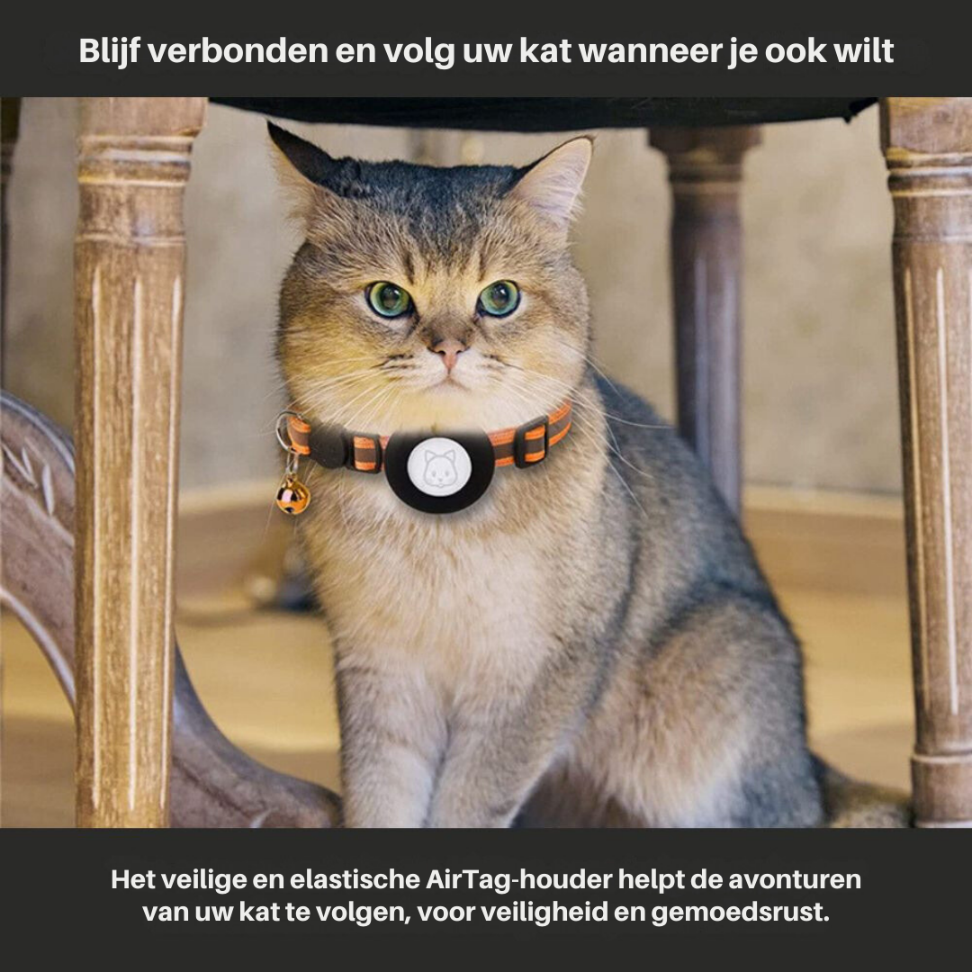 Cat GPS Tracker Collar with Quick Release Closure and Reflective Design for Enhanced Night Visibility 2