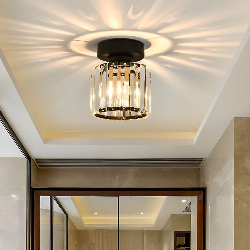 Ceiling Light Crystal Flush Mount Modern Fixture 0