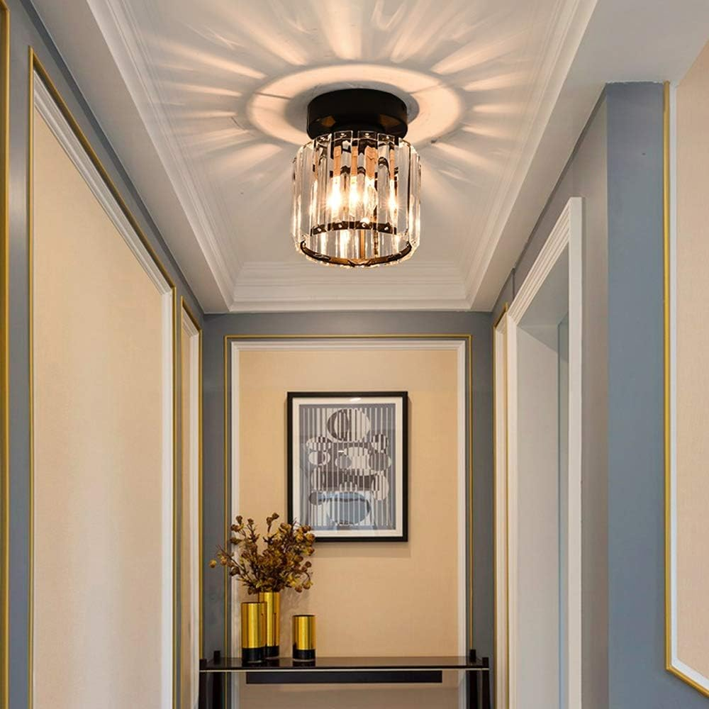 Ceiling Light Crystal Flush Mount Modern Fixture 2