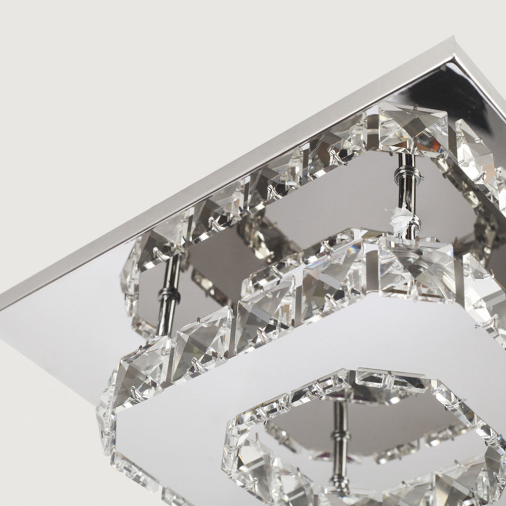 Ceiling Light Crystal LED Modern Flush Fixture 6