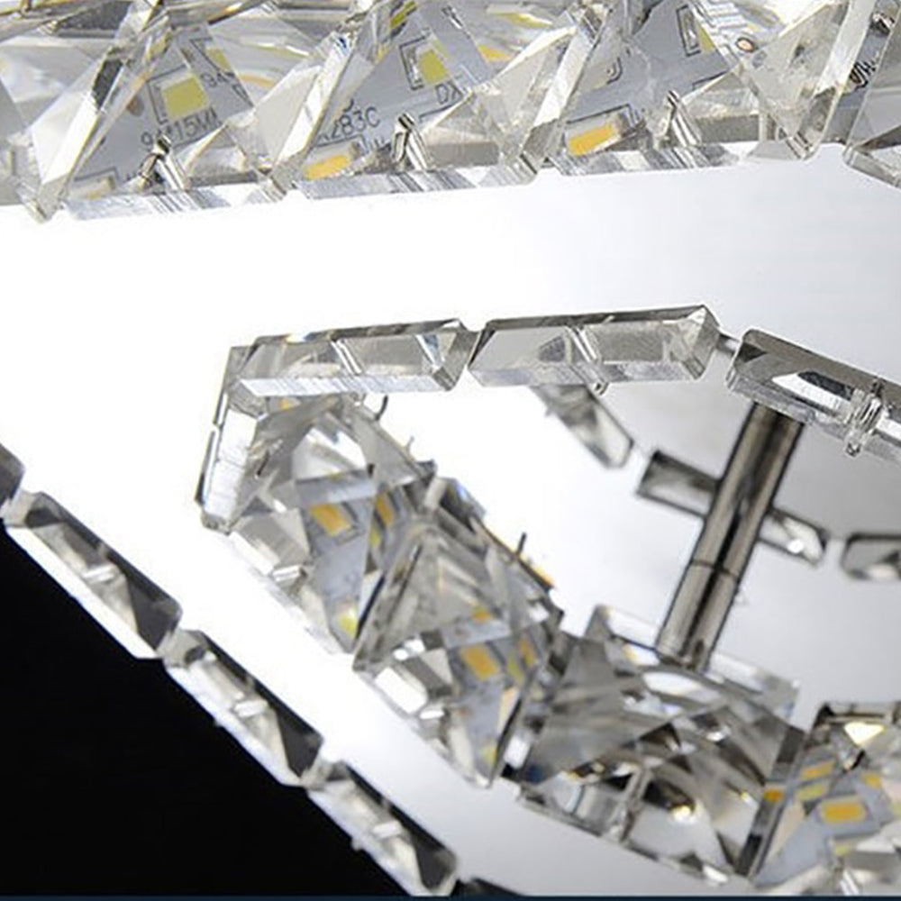 Ceiling Light Crystal LED Modern Flush Fixture 7