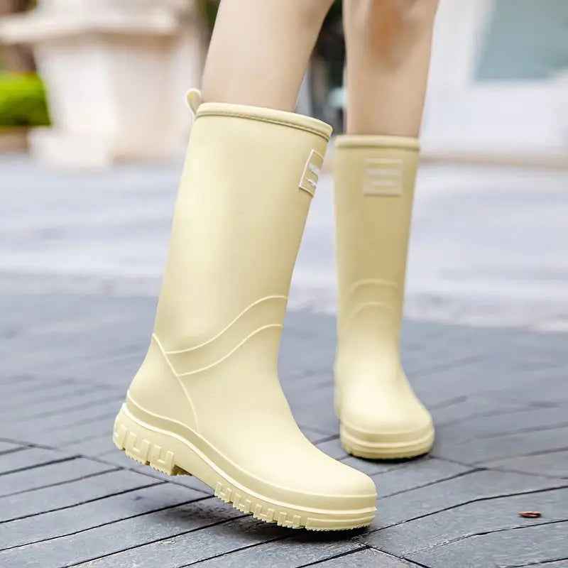 CloudClush | Women’s Soft-Lined Waterproof Mid-Calf Rain Boots