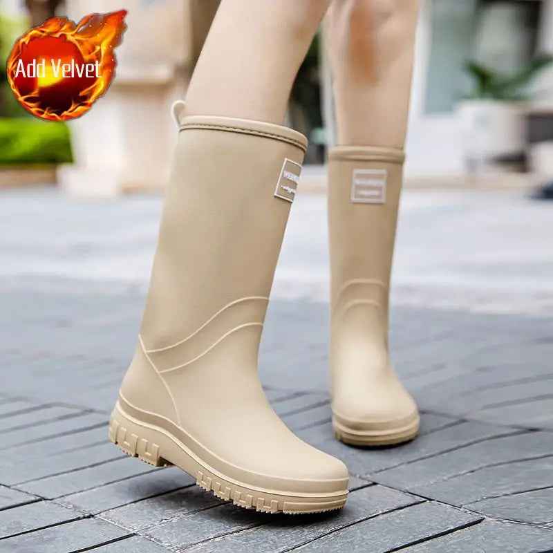 CloudClush | Women’s Soft-Lined Waterproof Mid-Calf Rain Boots