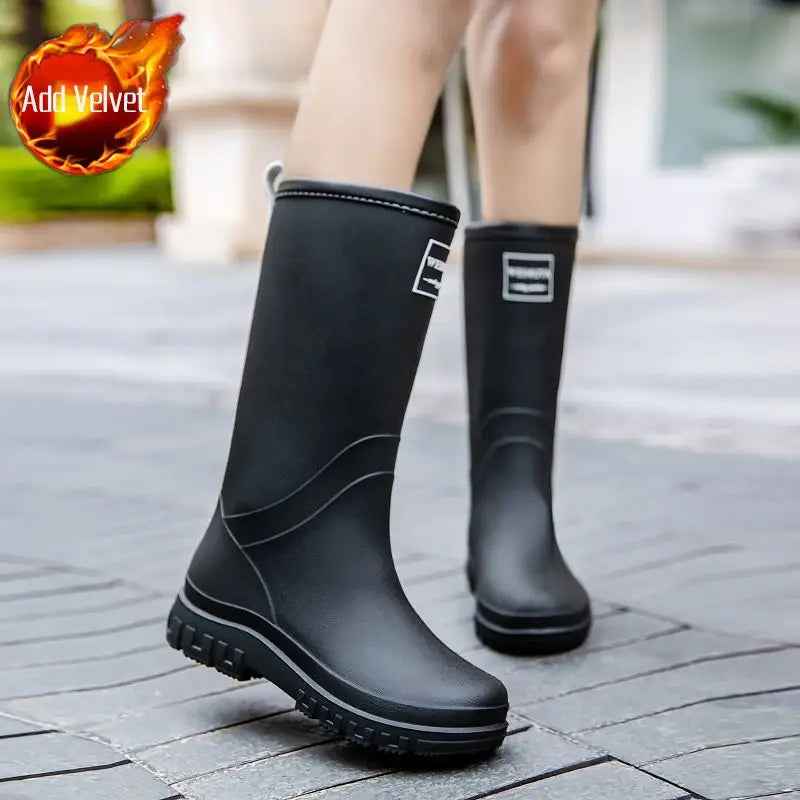 CloudClush | Women’s Soft-Lined Waterproof Mid-Calf Rain Boots