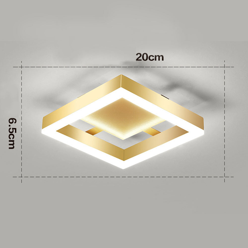 Contemporary Gold LED Flush Mount Ceiling Lights 0