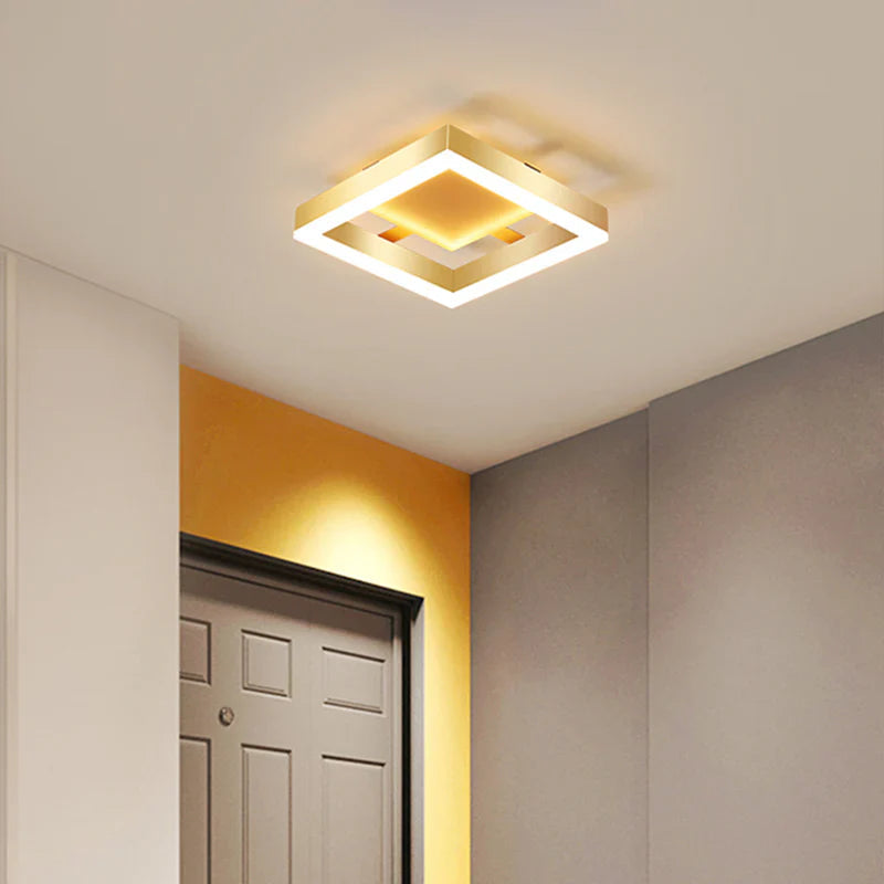 Contemporary Gold LED Flush Mount Ceiling Lights 1