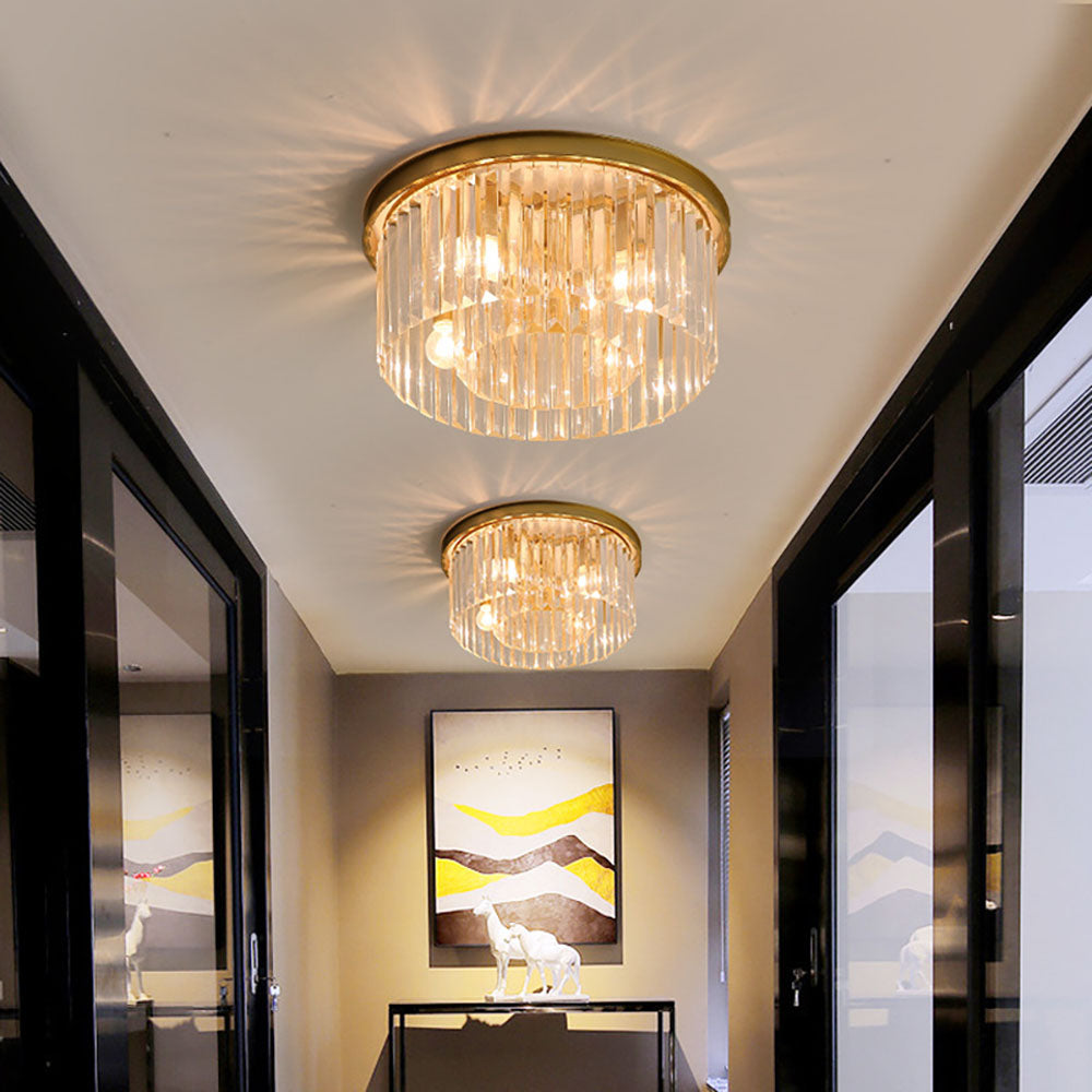 Crystal Flush Ceiling Light for Living Room 1