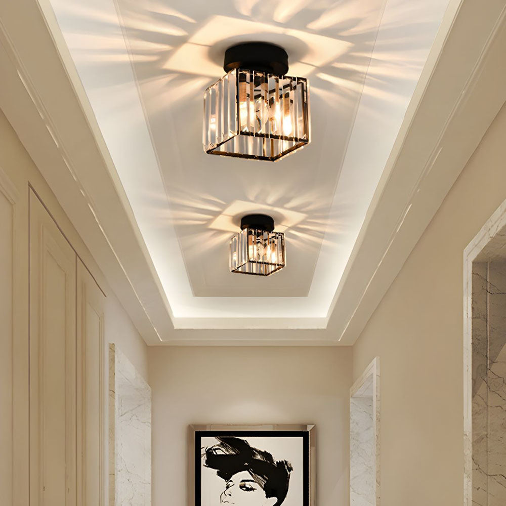 Crystal Glass Ceiling Light for Modern Interiors 0