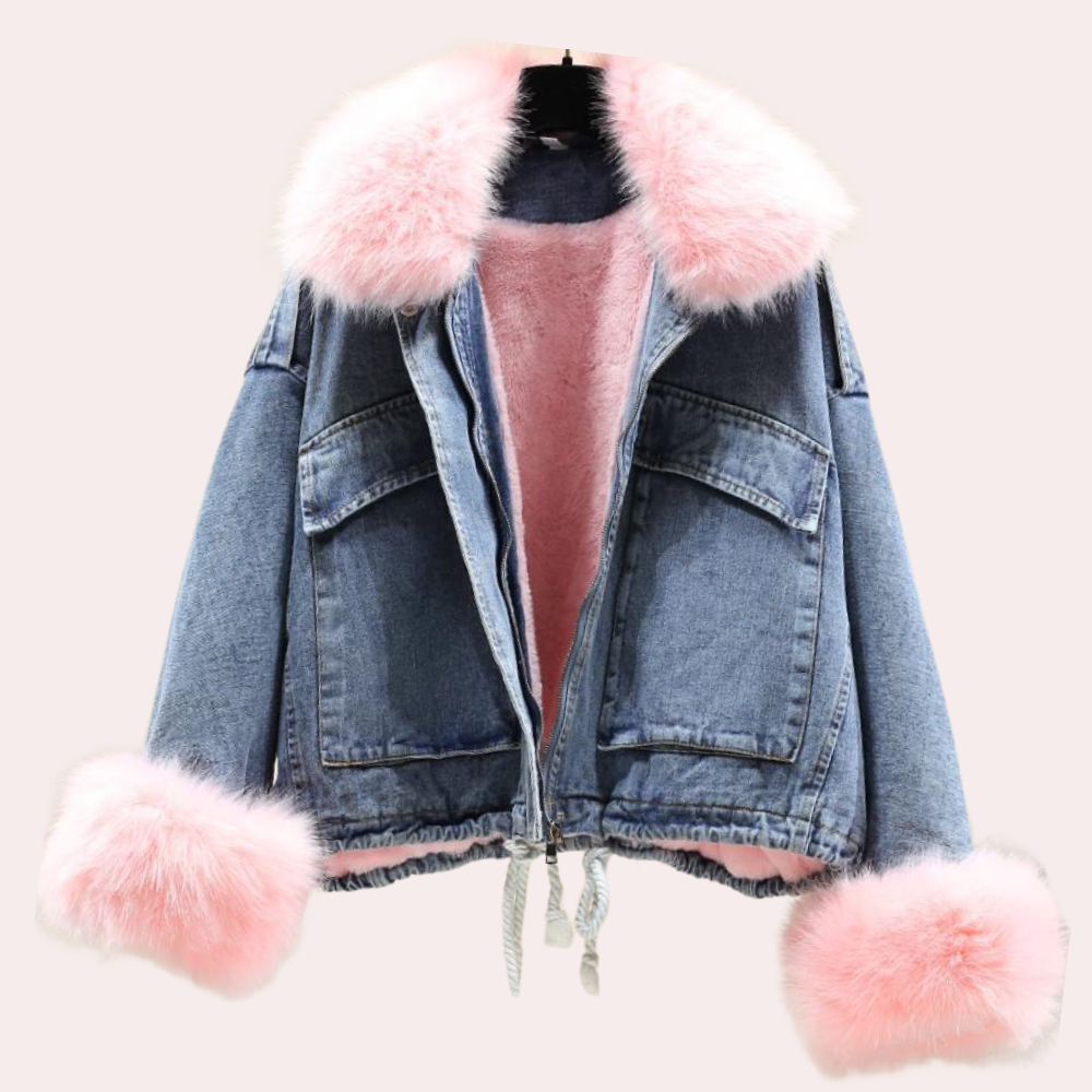 Delilah | Women's Modern Denim Down Winter Jacket 1