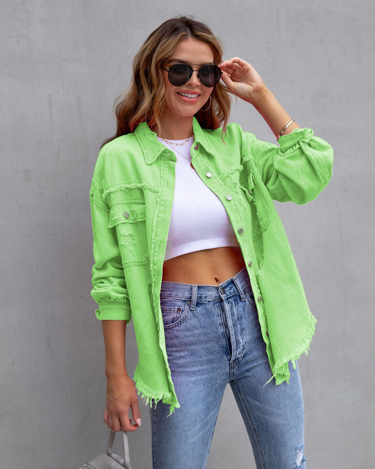 Mia | Stylish Vintage Ripped Denim Jacket Women 9
